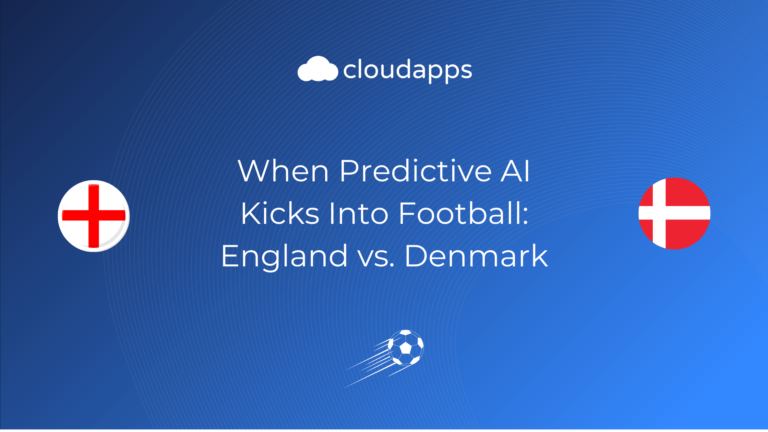 When Predictive AI Kicks Into Football: England vs. Denmark
